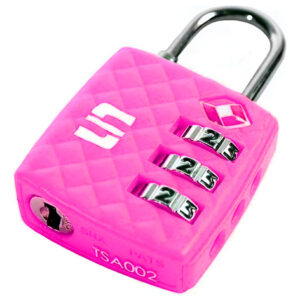 Candado Viaje Tsa Goma 30mm Rosado Scanavini  // Ferrenet Rosa