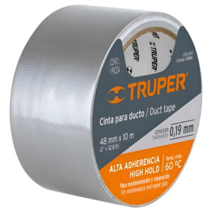 Duct Tape Cinta Americana Ductos 48mm X 30mt Truper Ferrenet Gris Liso