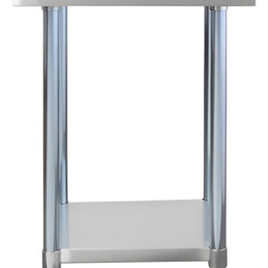 Meson Trabajo Central Inoxidable Con Repisa 60cm Ventus