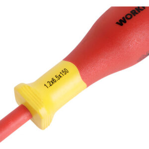 Destornillador Plano Aislado Delgado Workpro // Ferrenet