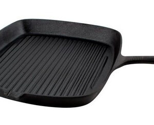 Sarten Grill Cuadrado Plancha Hierro Fundido 23cm Lugano Vlc Imagen
