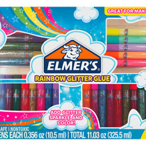 Pack Pegamento Glitter En Tubo Elmers Caja X30 Color Multicolor