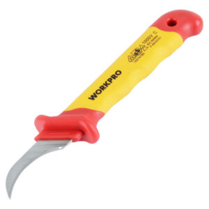 Cuchillo Corta Cable Gancho Largo Workpro // Ferrenet