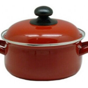 Olla Cacerola Vintage Esmaltada Rojo 22cm Condor // Ferrenet