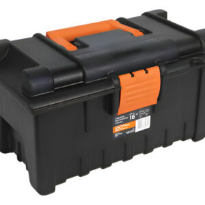 Caja Herramientas 16  Broches Plasticos Truper // Ferrenet Negro