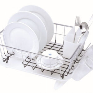 Secaplatos Escurridor Cromado 1 Nivel 43x30cm Isel Gris