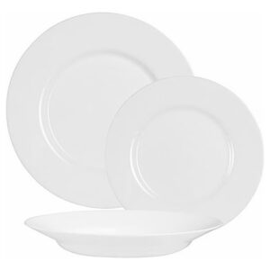 Set 12 Platos Bajos (6) Y Hondos (6) Everydary Luminarc Isel Blanco Everyday