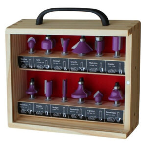 Kit 12 Fresas 1/4  Para Rebajadoras Fresadoras Rectificadora