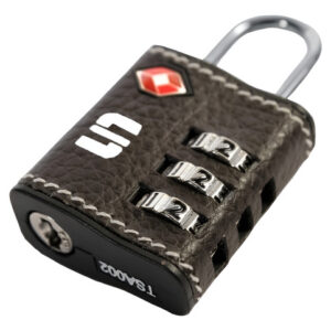 Candado Viaje Tsa Piel 30mm Negro Scanavini  // Ferrenet