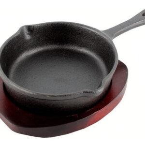 Sarten Plancha 13cm Base Madera Lugano Vlc Imagen