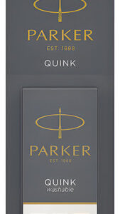 Parker Cartucho Tinta Pluma Fuente Quink Washable Azul 5un - Azul - Azul