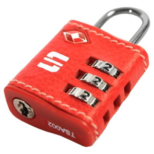 Candado Viaje Tsa Piel 30mm Rojo Scanavini  // Ferrenet Rojo