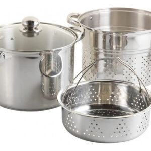 Olla Cuece Pastas Y Verduras 24cm Dussel Isel Ferrenet Gris