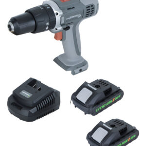 Taladro Percutor Inalámbrico 13mm 18v + 2 Baterias 1 Cargador Gladiator