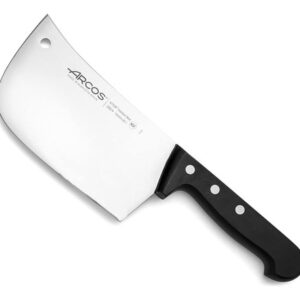 Cuchillo Hacha Machete Carnicero 25cm Arcos Isel Plateado