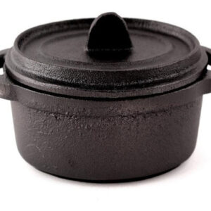 Mini Cacerola Hierro Fundido 10cm Lugano Vlc Negro