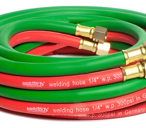 Manguera Oxicorte 10mts 1/4  Con Acoples // Ferrenet Rojo Y Verde