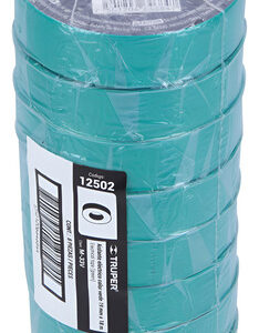 Pack 8un Cinta Aislante Verde 18mts Truper // Ferrenet Lisa