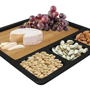 Tabla Aperitivo Coctail Bamboo Ceramica Wayu // Ferrenet Negro