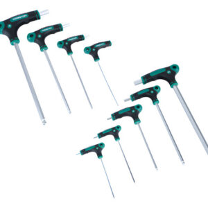 Juego Llaves Allen Hexagonal Bola 9pcs + 28 Puntas Jonnesway Plateado/negro