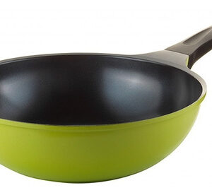 Roichen Sarten Wok 28cm Verde Pistacho Ceramica Isel Imagen