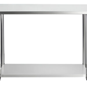 Meson Trabajo Central Inoxidable Con Repisa 120cm Ventus