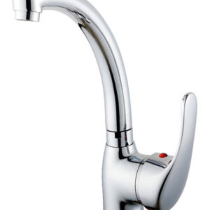 Llave Monomando Lavaplatos Marsella Con Flexibles Aquakit Color Plateado