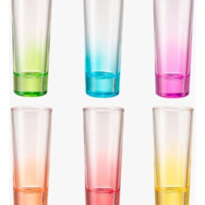 Set 6 Vasos Tequila Shot 55ml Colores Isel // Ferrenet